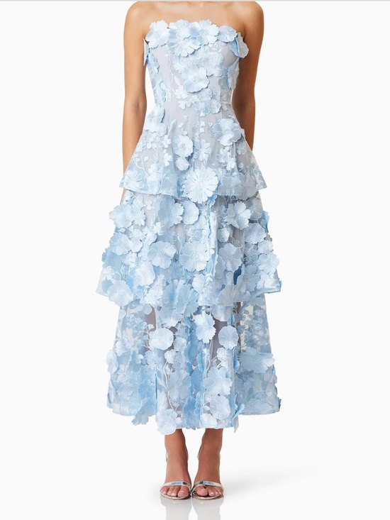 Elliatt Dresses & Skirts - Elliatt Selene Tiered 3D Floral Dress